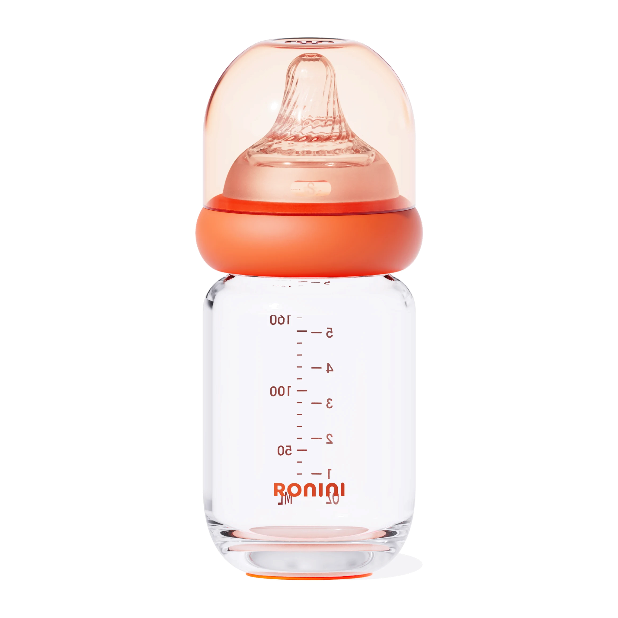 Wrapped glass bottle 160 ml rear three-quarter view