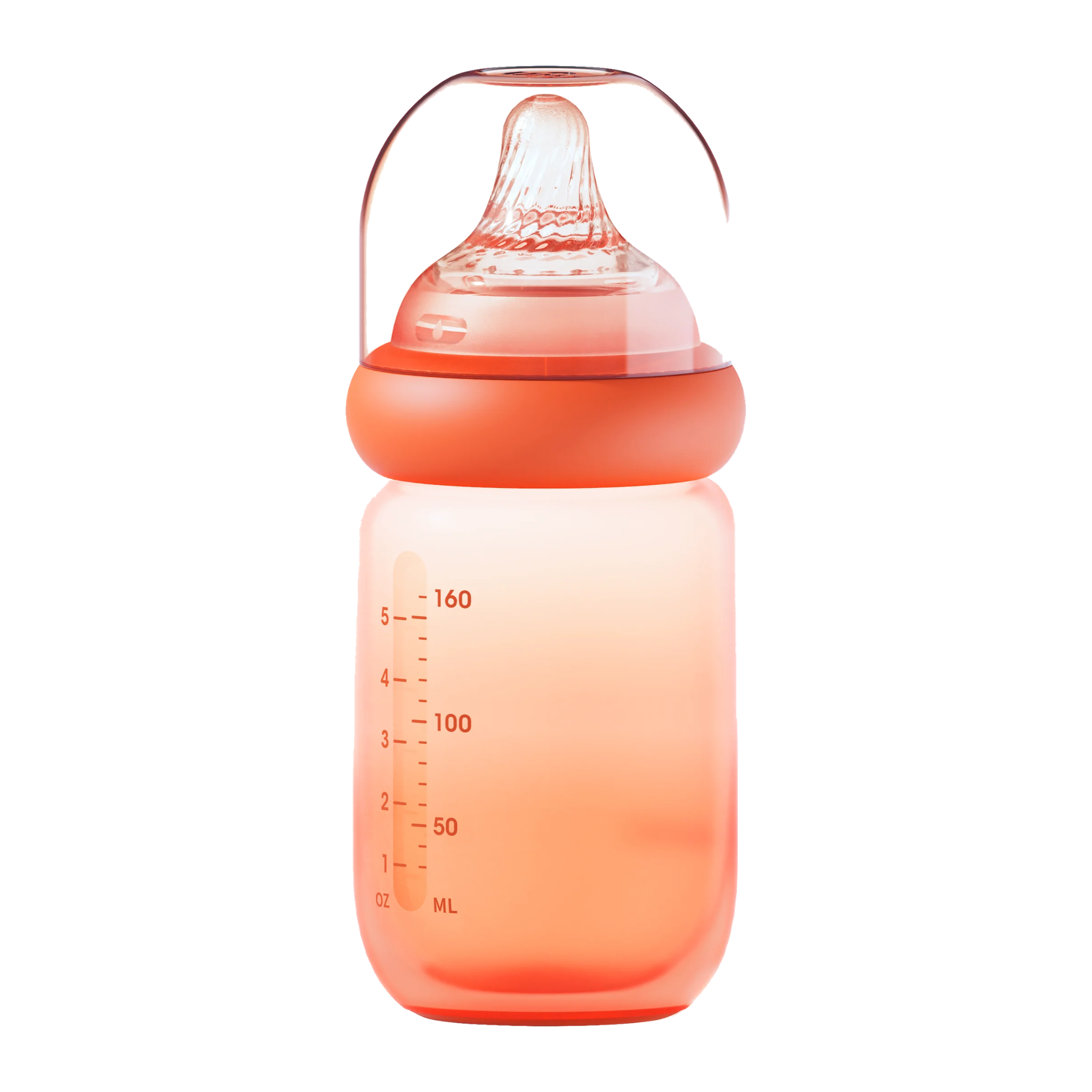 Wrapped glass bottle 160 ml vertical section