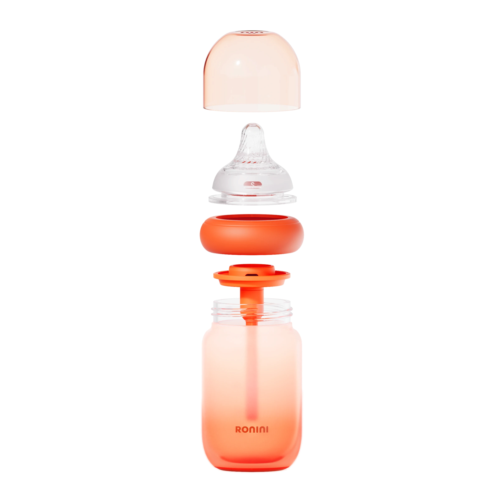 Wrapped glass bottle 240 ml product view